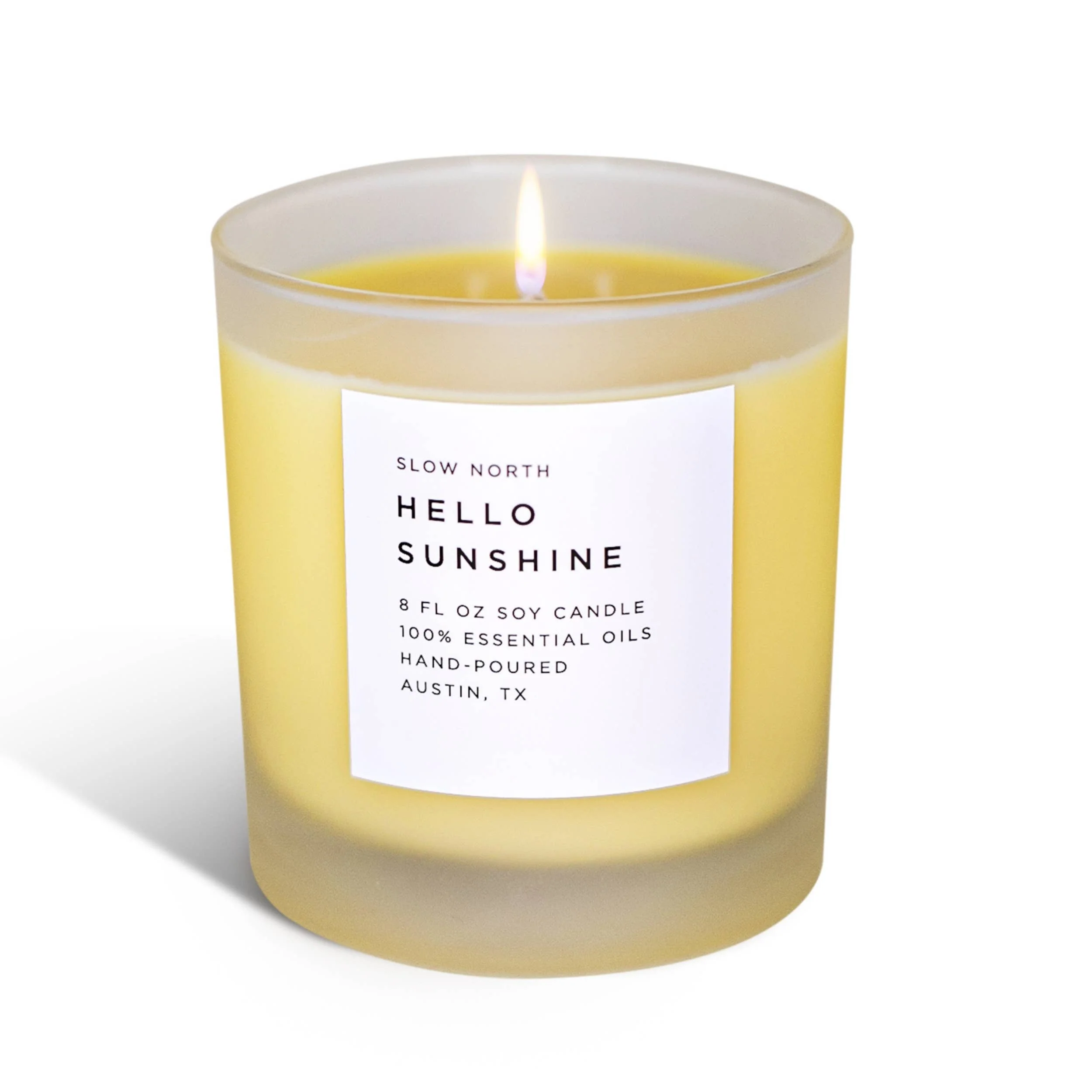 Hello Sunshine (Grapefruit, Geranium, Lime) Non-Toxic Candle - Image 2