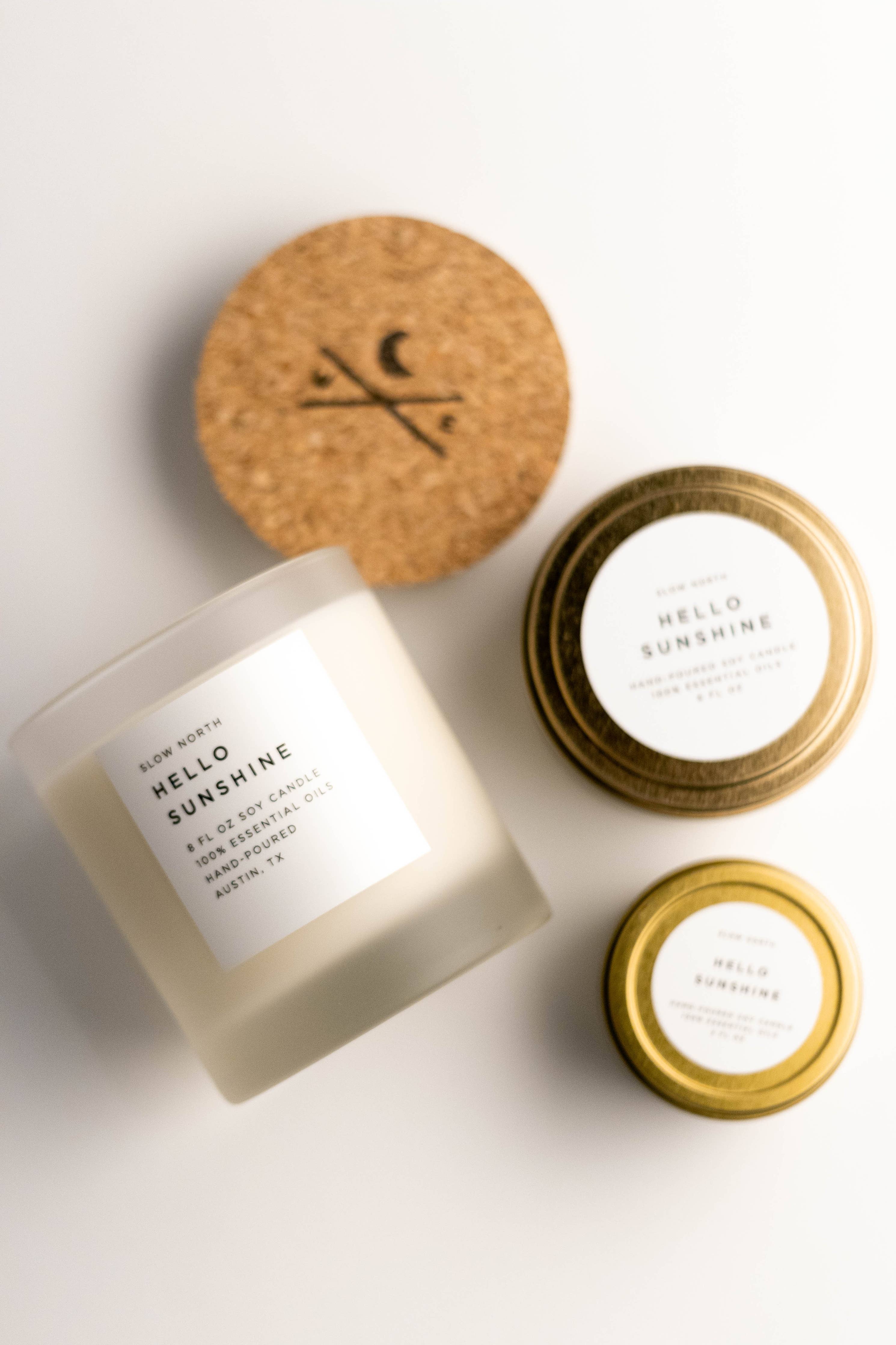 Hello Sunshine (Grapefruit, Geranium, Lime) Non-Toxic Candle - Image 6