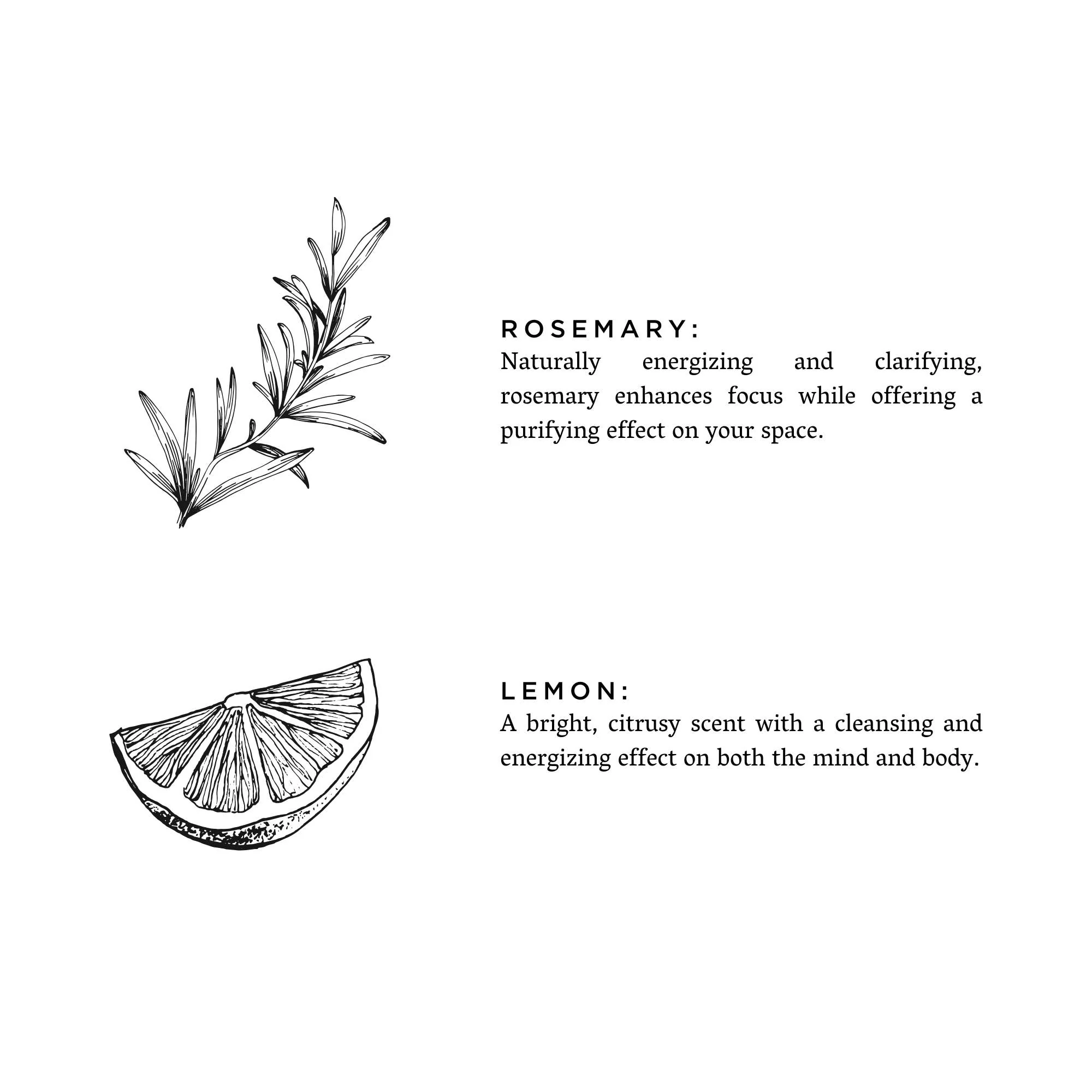 Rosemary + Lemon - Non-Toxic Candle - Spring Gift - Image 5