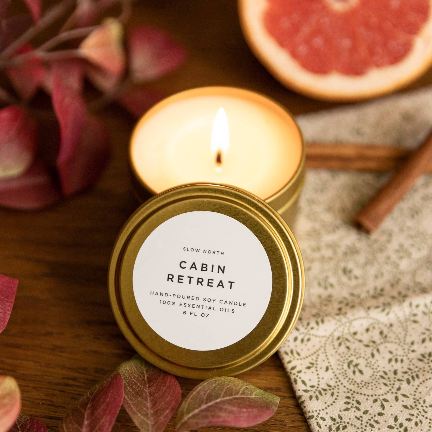 Travel Tin Candles | Cabin Retreat (6 oz.) - Holiday 2025 - Image 3